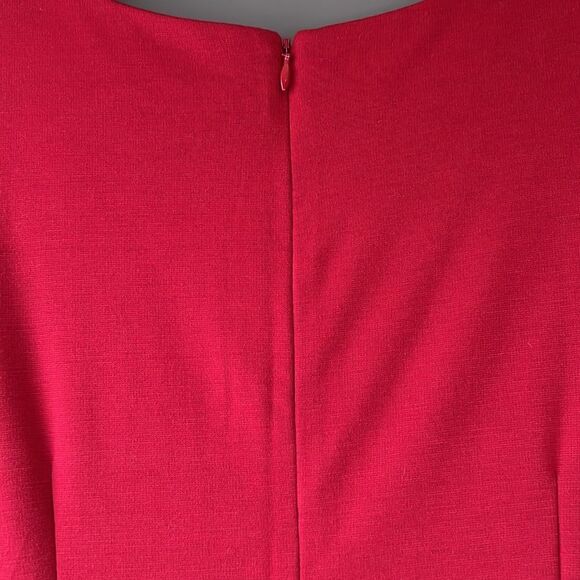 ALFRED SUNG Red Sheath Dress Size Small - Picture 6 of 10